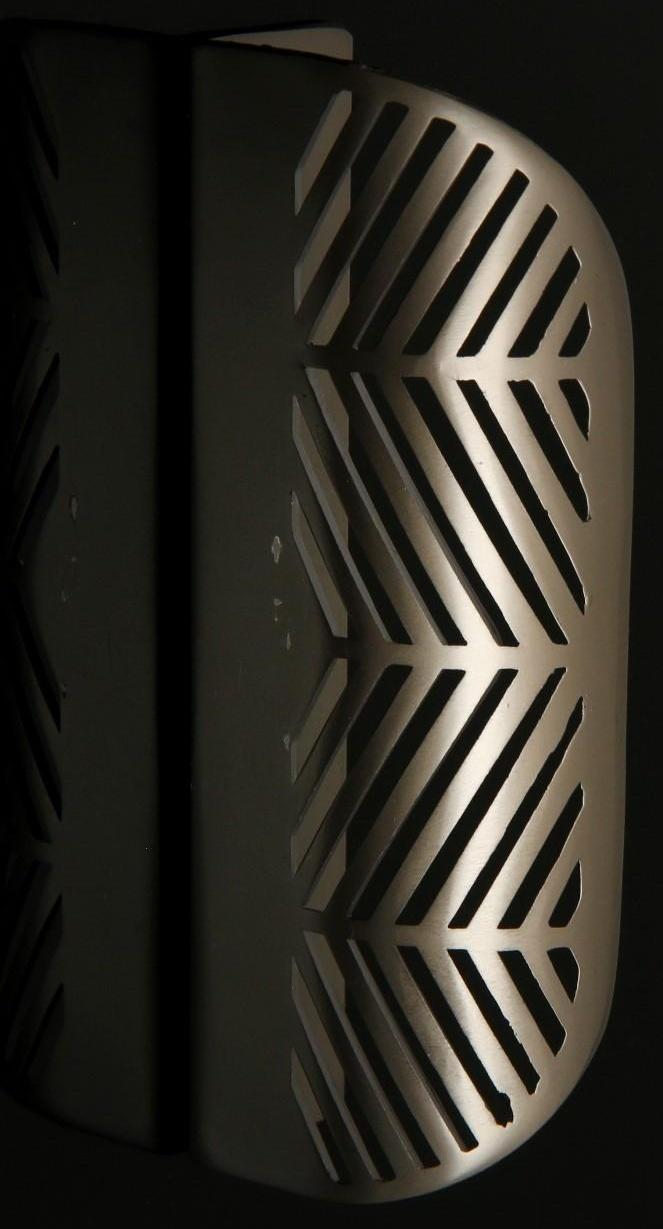 Ручка CAPPIO, м/о 96 мм, с узором, цвет матовый серый