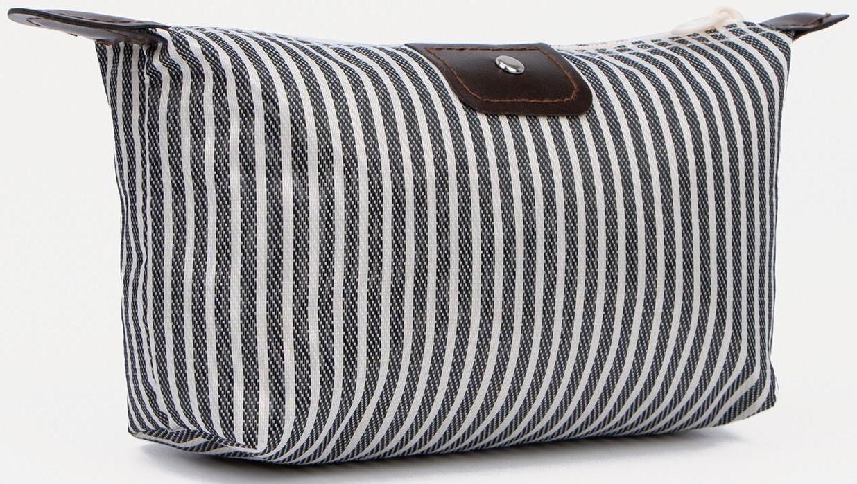 Косметичка на молнии, цвет серый