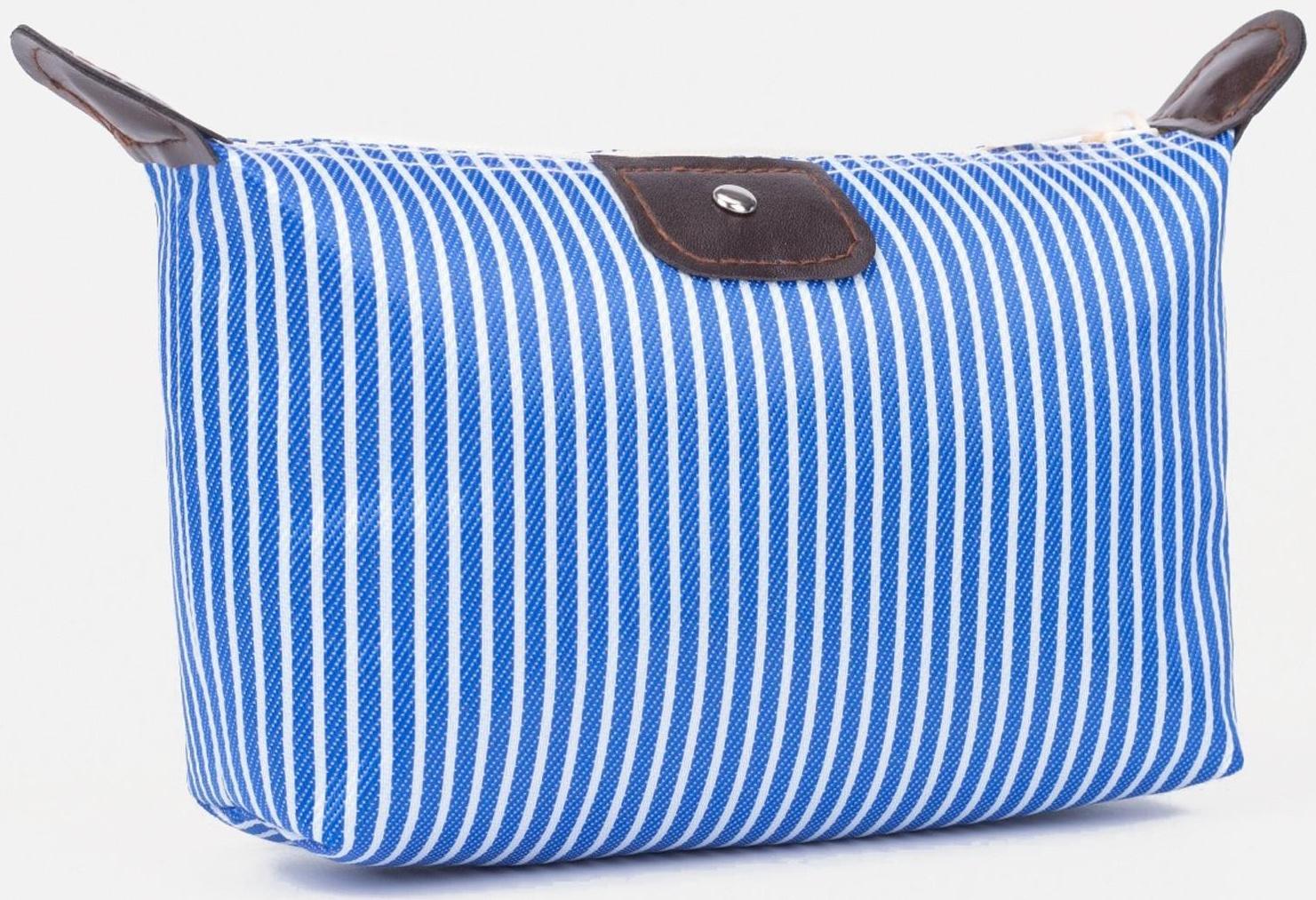 Косметичка на молнии, цвет синий