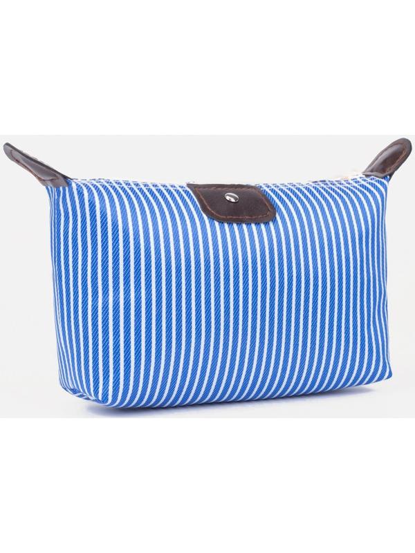 Косметичка на молнии, цвет синий