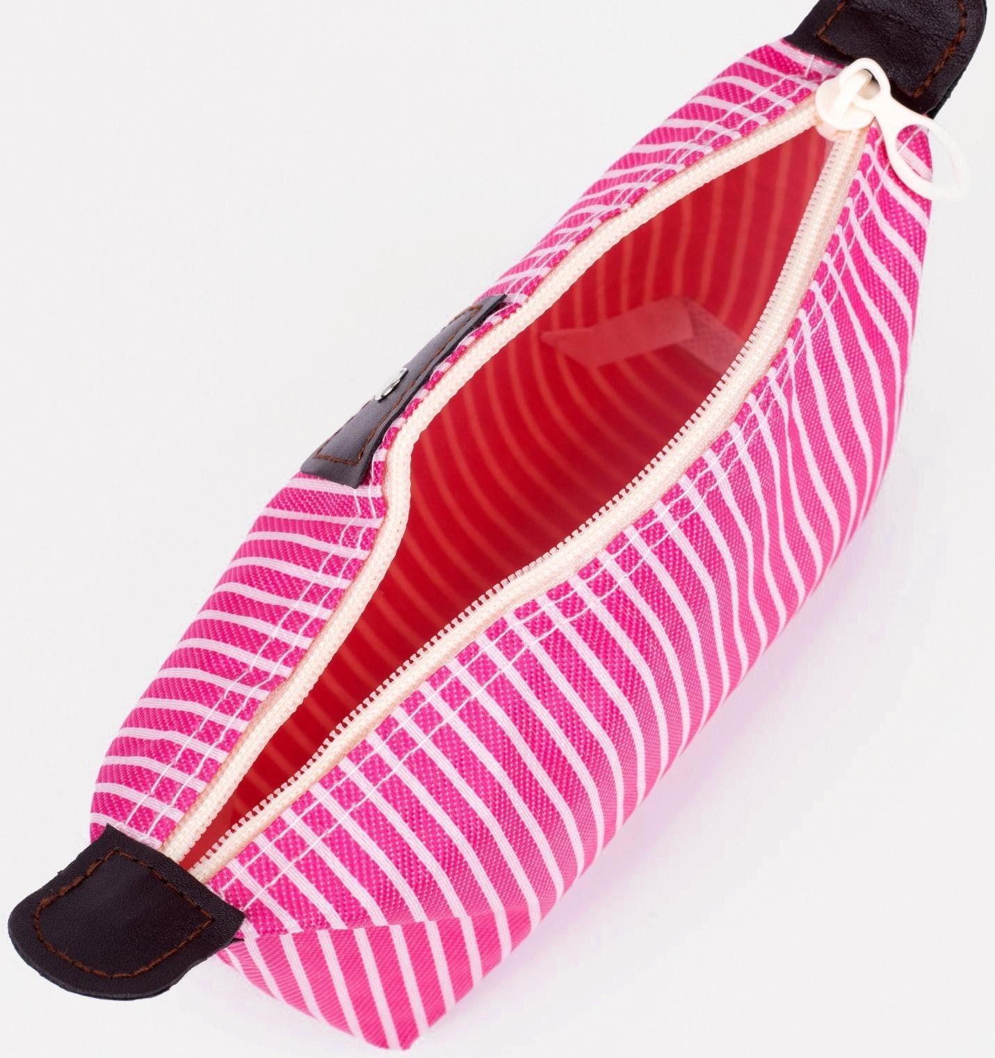 Косметичка на молнии, цвет розовый