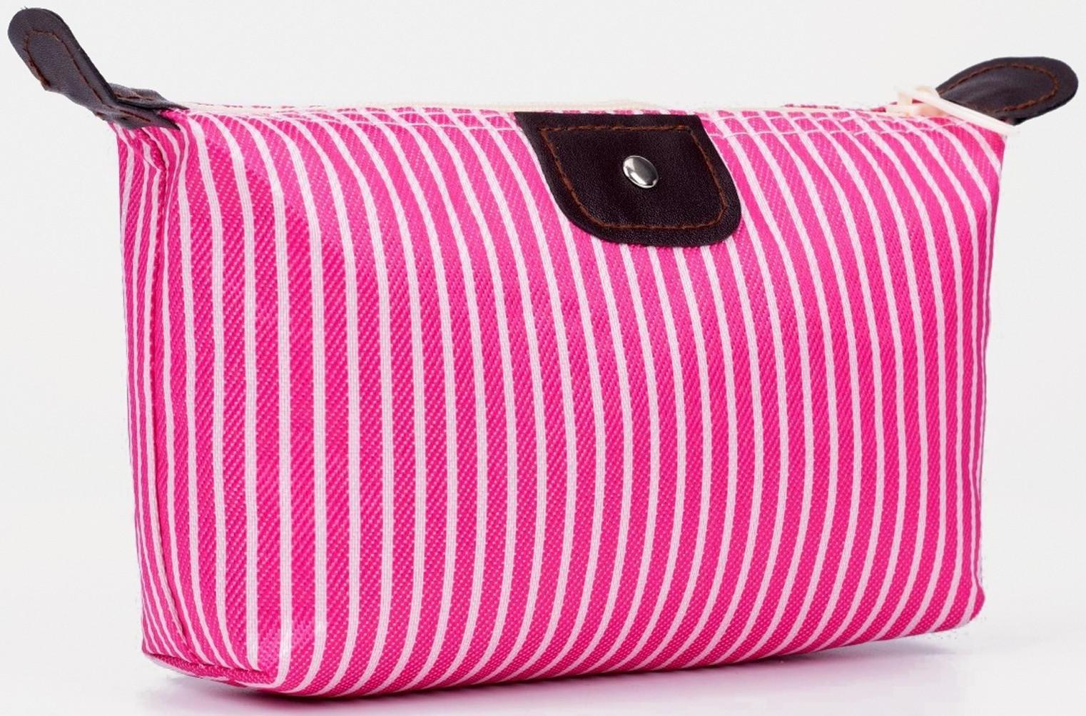 Косметичка на молнии, цвет розовый