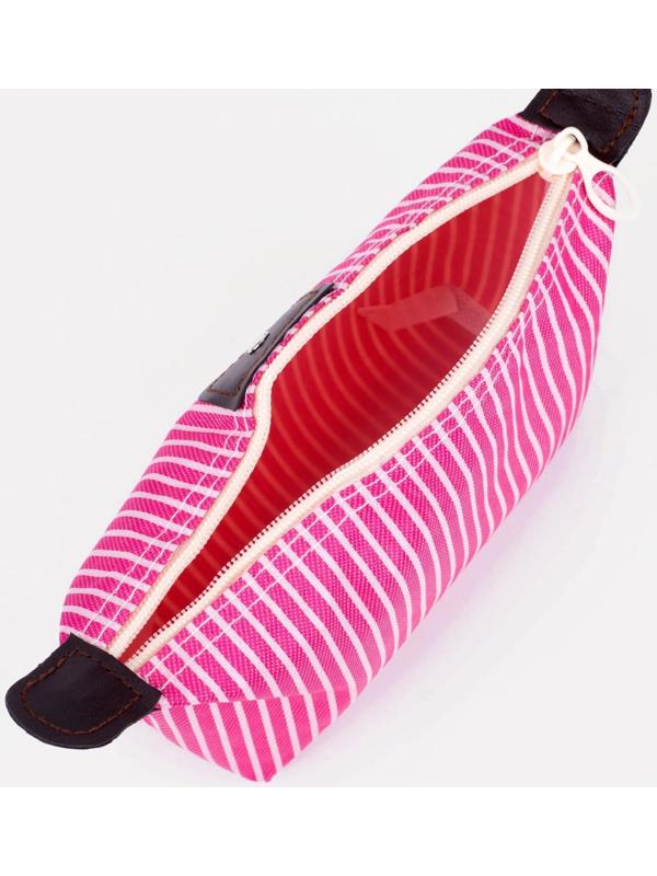 Косметичка на молнии, цвет розовый