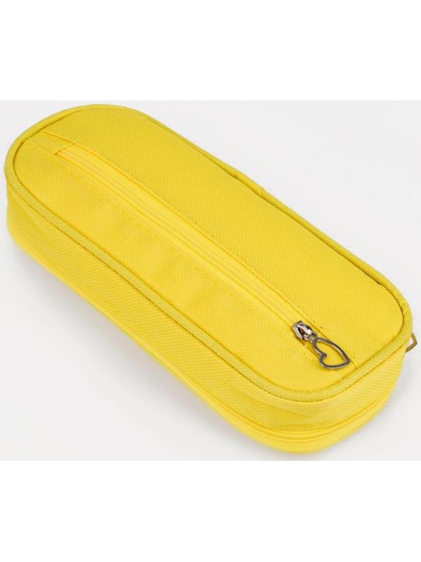 Косметичка на молнии, цвет жёлтый