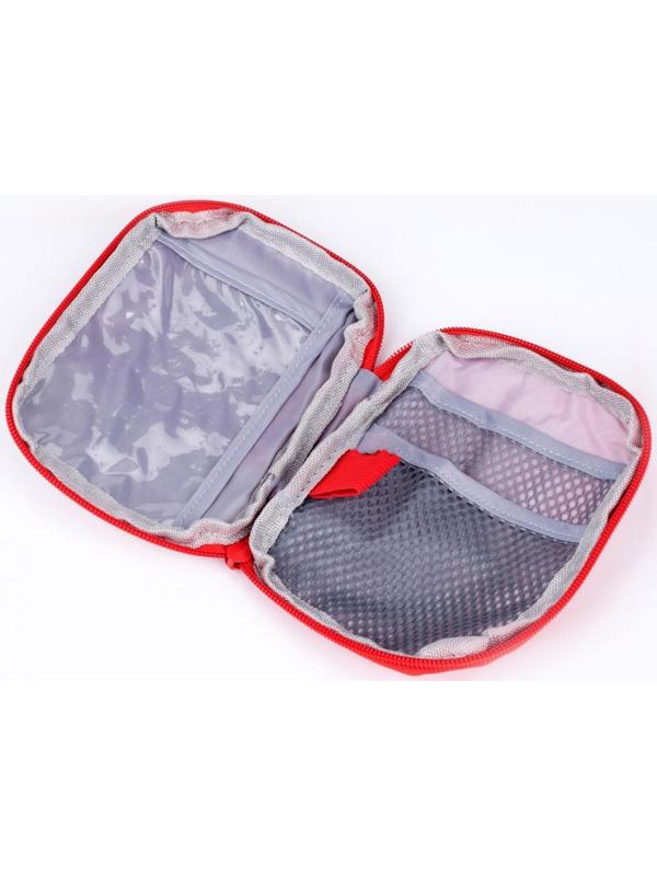 Косметичка на молнии, цвет красный