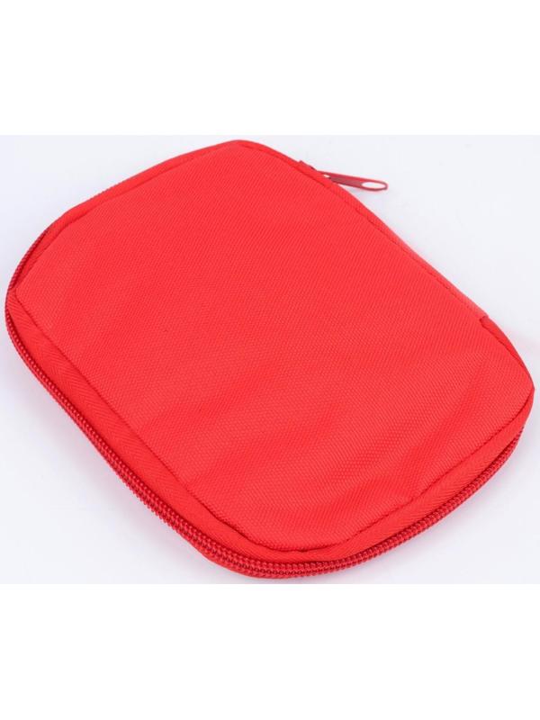 Косметичка на молнии, цвет красный