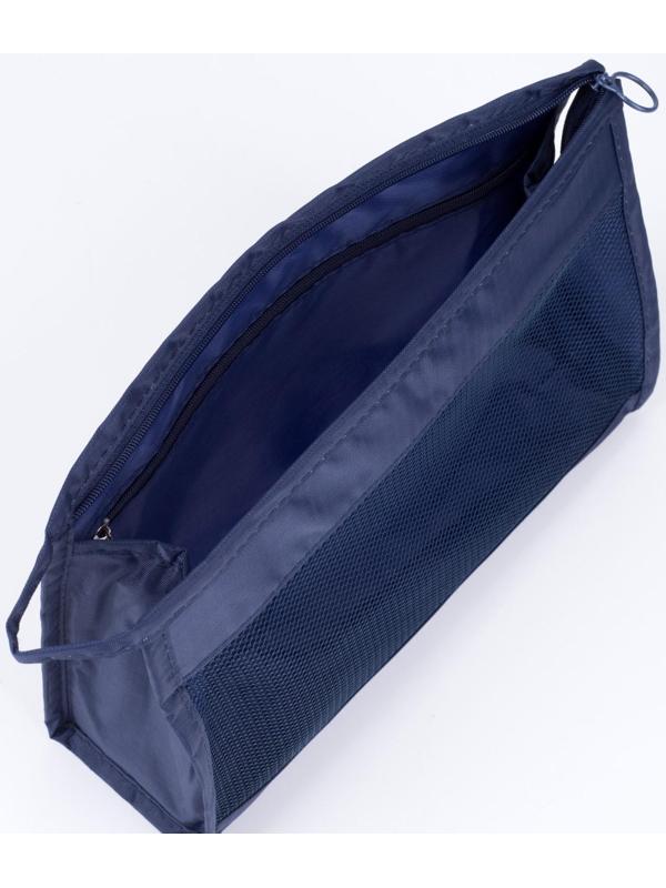 Косметичка на молнии, цвет синий
