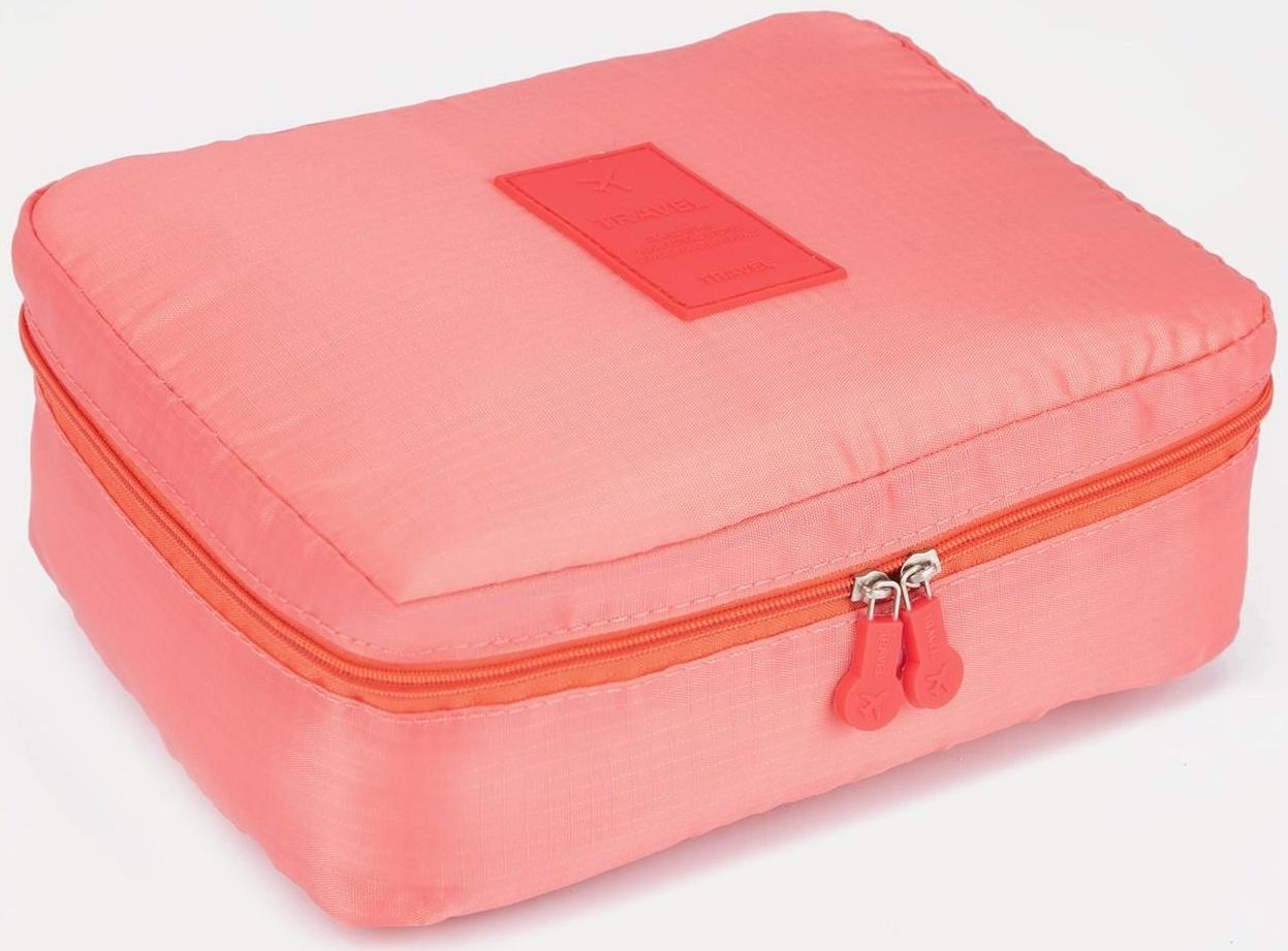 Косметичка на молнии, цвет розовый