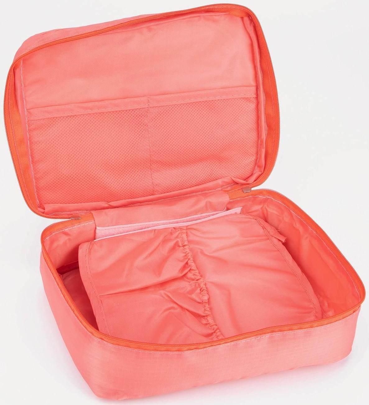 Косметичка на молнии, цвет розовый