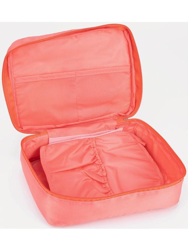 Косметичка на молнии, цвет розовый