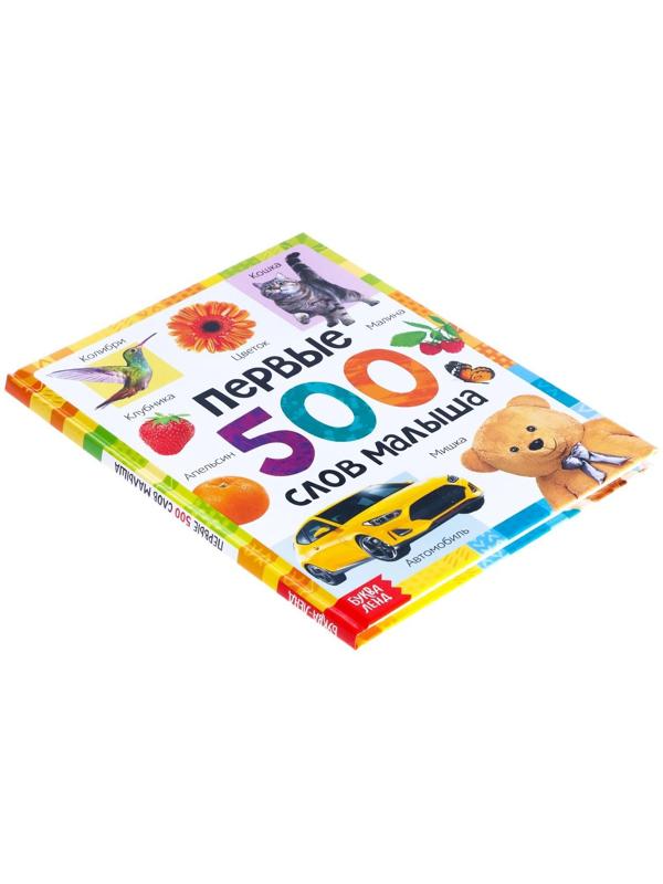 Книга в твёрдом переплёте «Первые 500 слов малыша», 80 стр.