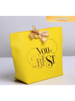 Пакет подарочный «You are the best», 28 х 20 х 9 см