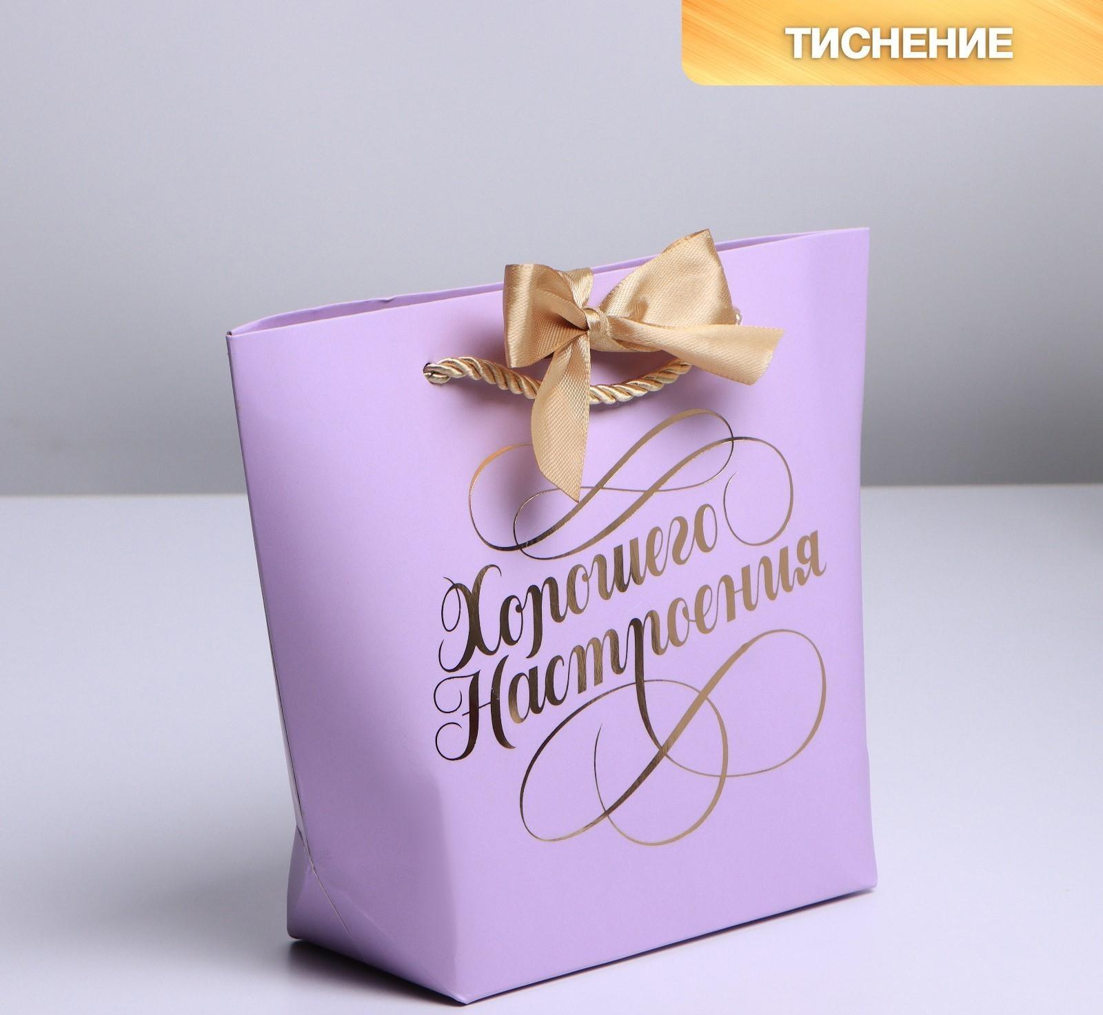 Пакет подарочный «Настроение», 21 х 17 х 7 см