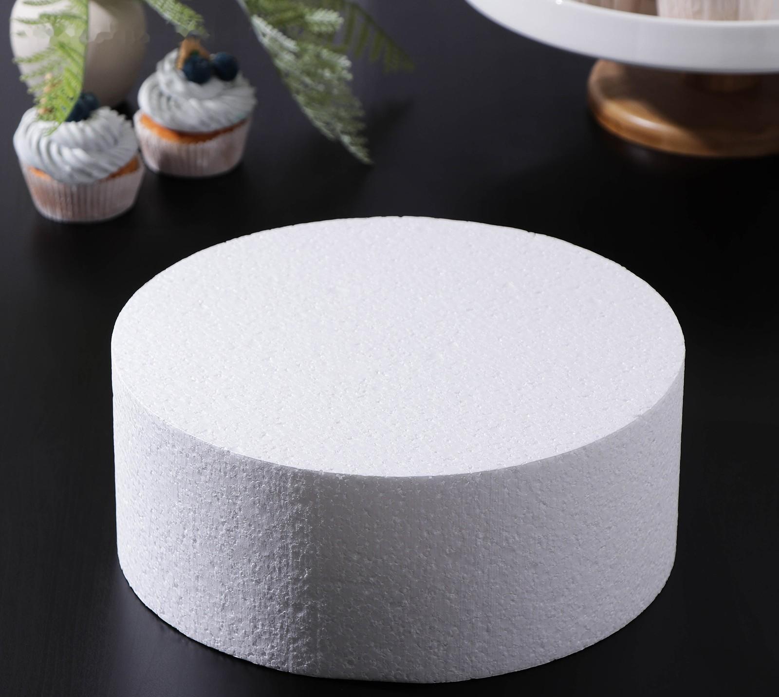 Фальшярус для торта круглый, d=25 см, h=10 см, цвет белый