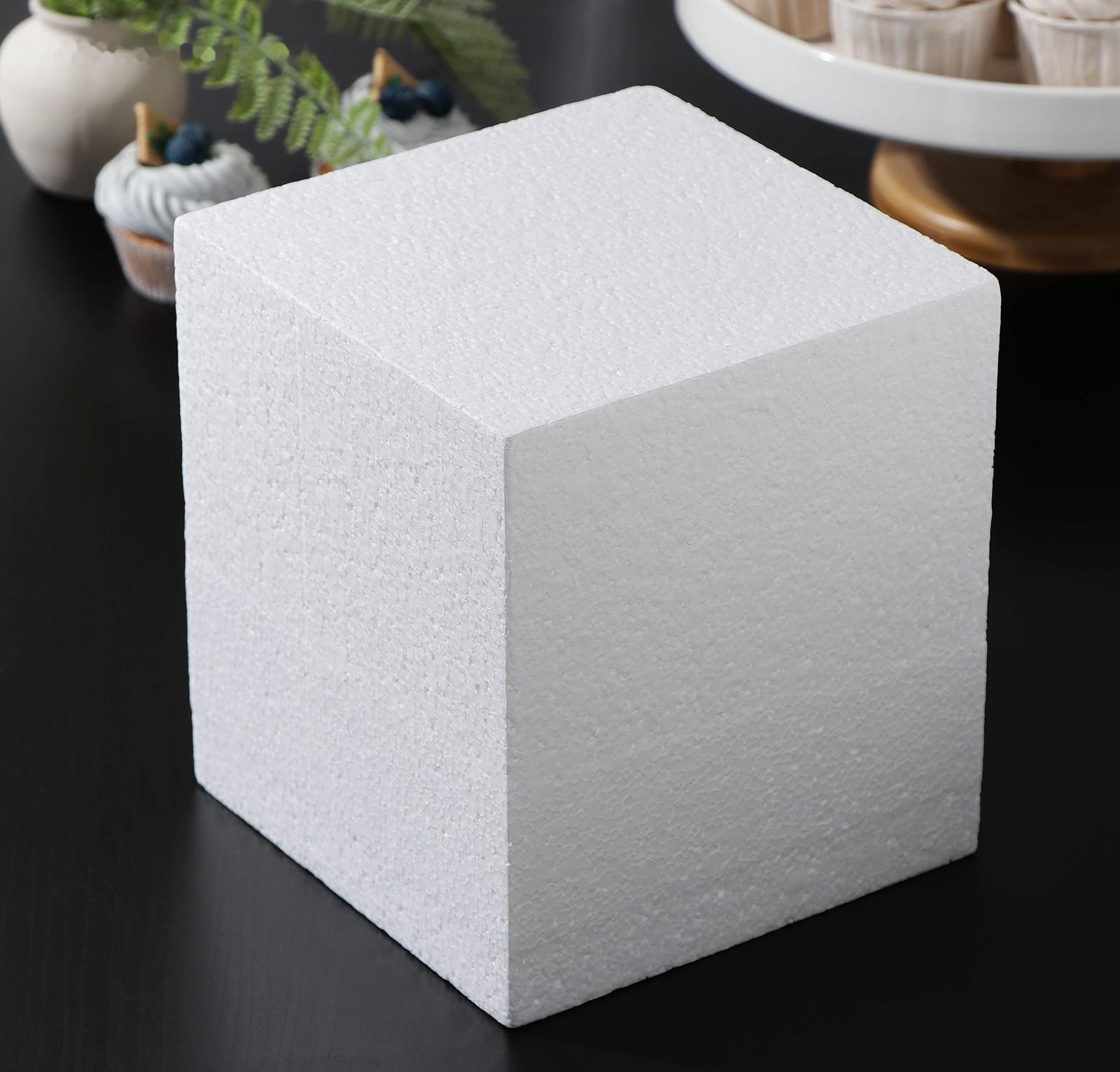 Фальшярус для торта квадратный, 18×18 см, h=20 см, цвет белый