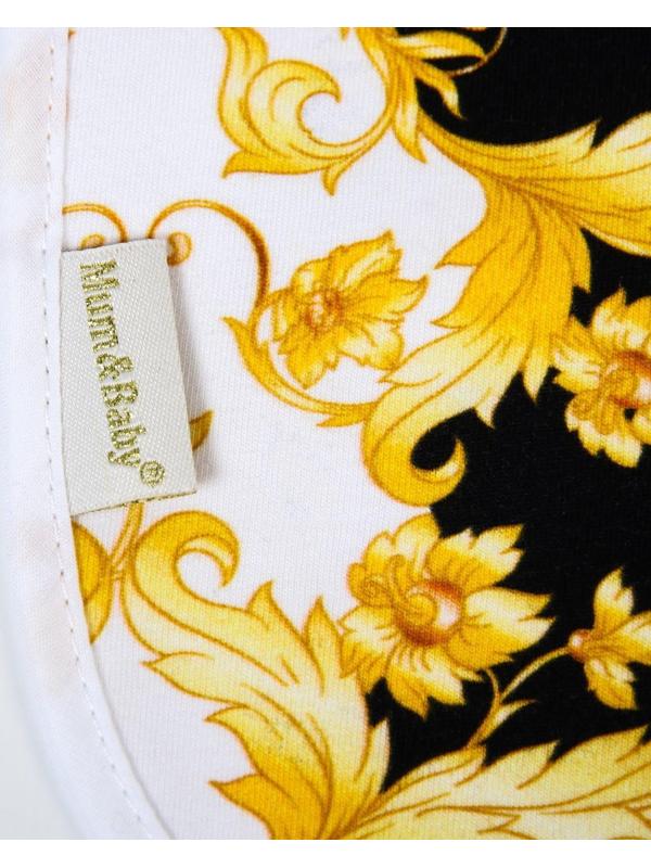 Нагрудник/слюнявчик для кормления «Lux Style» на кнопке