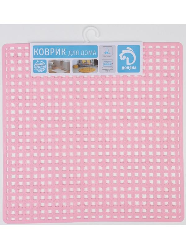 SPA-коврик для душа на присосках Доляна «Клеточка», 50×50 см, цвет МИКС