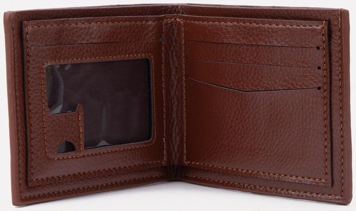 Портмоне без застёжки, для купюр, для карт, цвет светло-коричневый