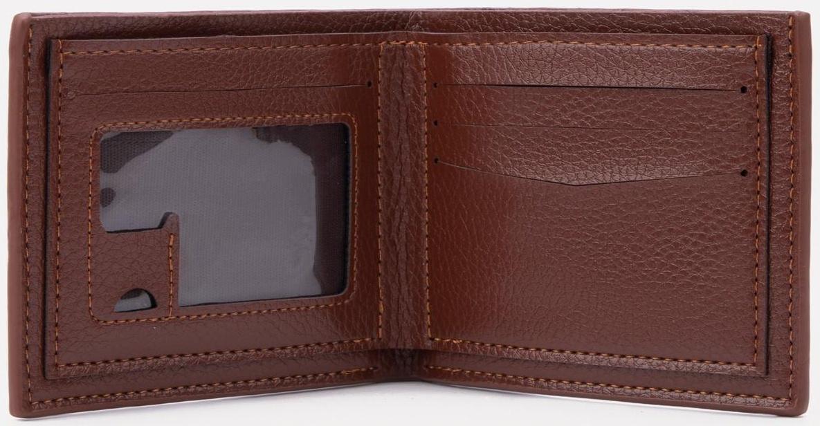 Портмоне без застёжки, для купюр, для карт, цвет светло-коричневый