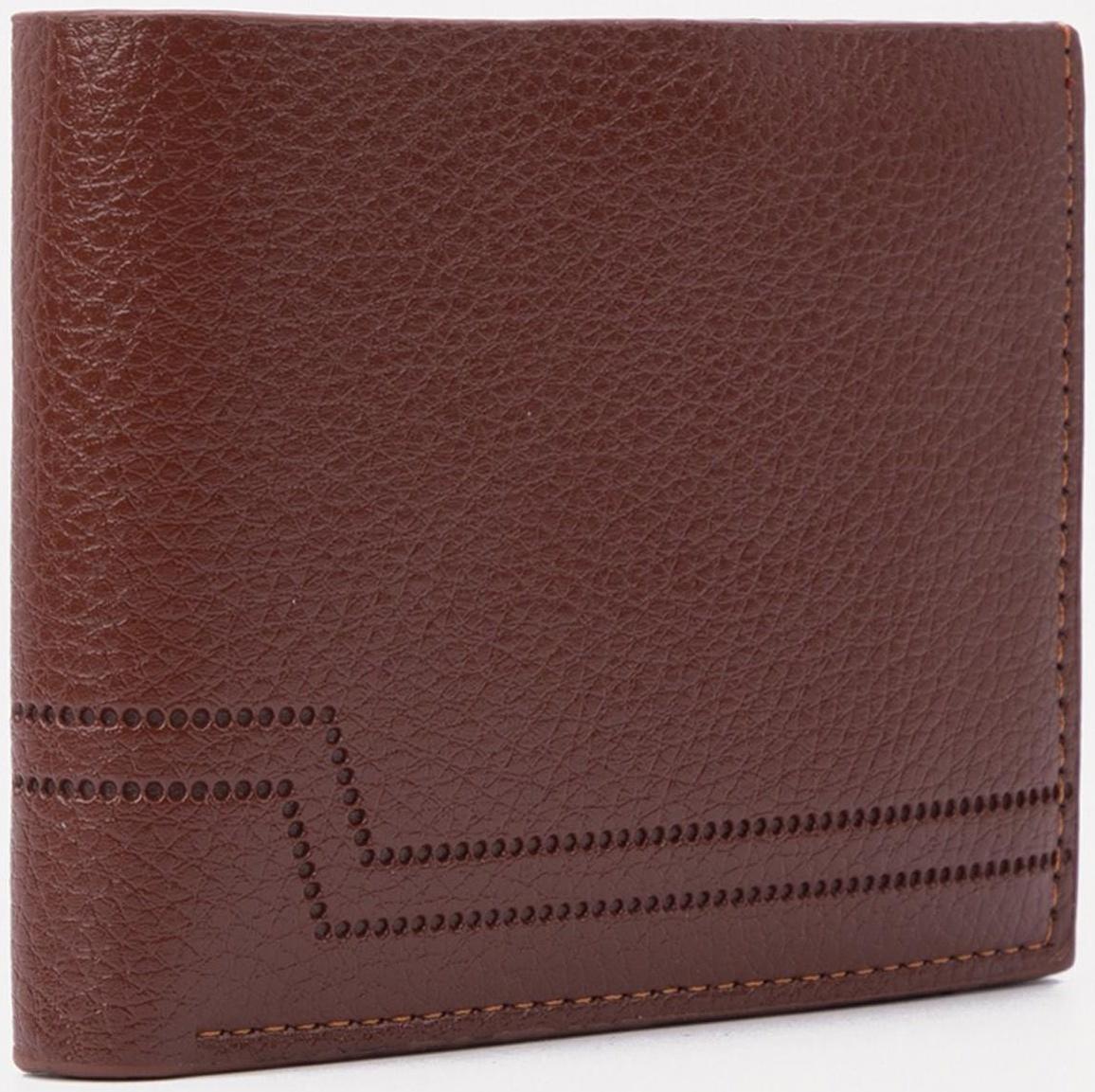 Портмоне без застёжки, для купюр, для карт, цвет светло-коричневый