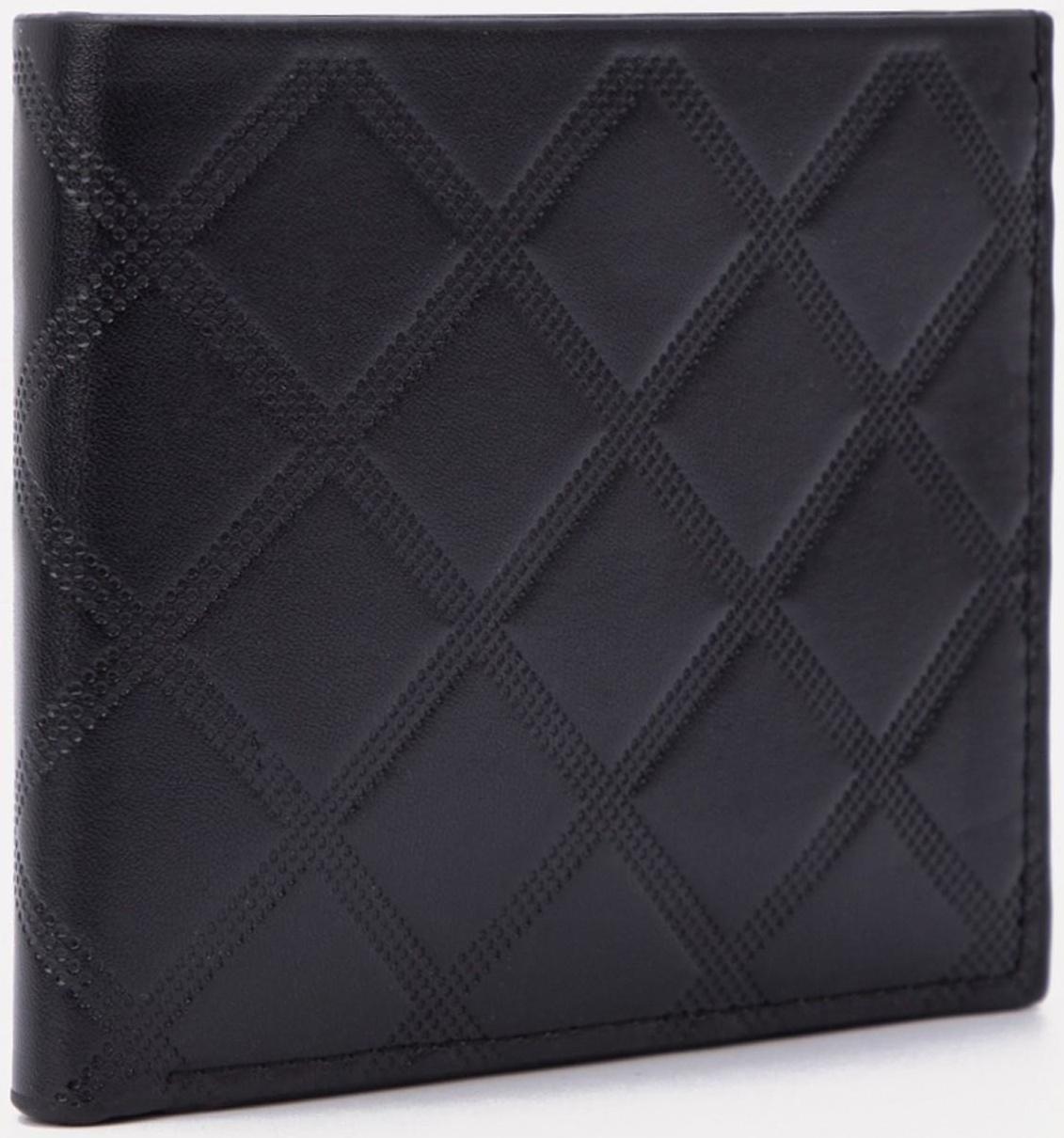 Портмоне без застёжки, для купюр, для карт, цвет чёрный