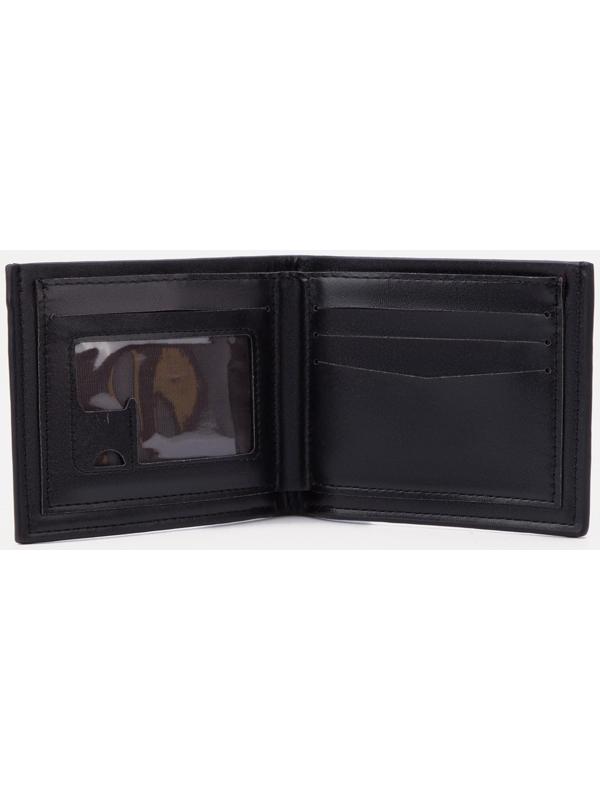 Портмоне без застёжки, для купюр, для карт, цвет чёрный