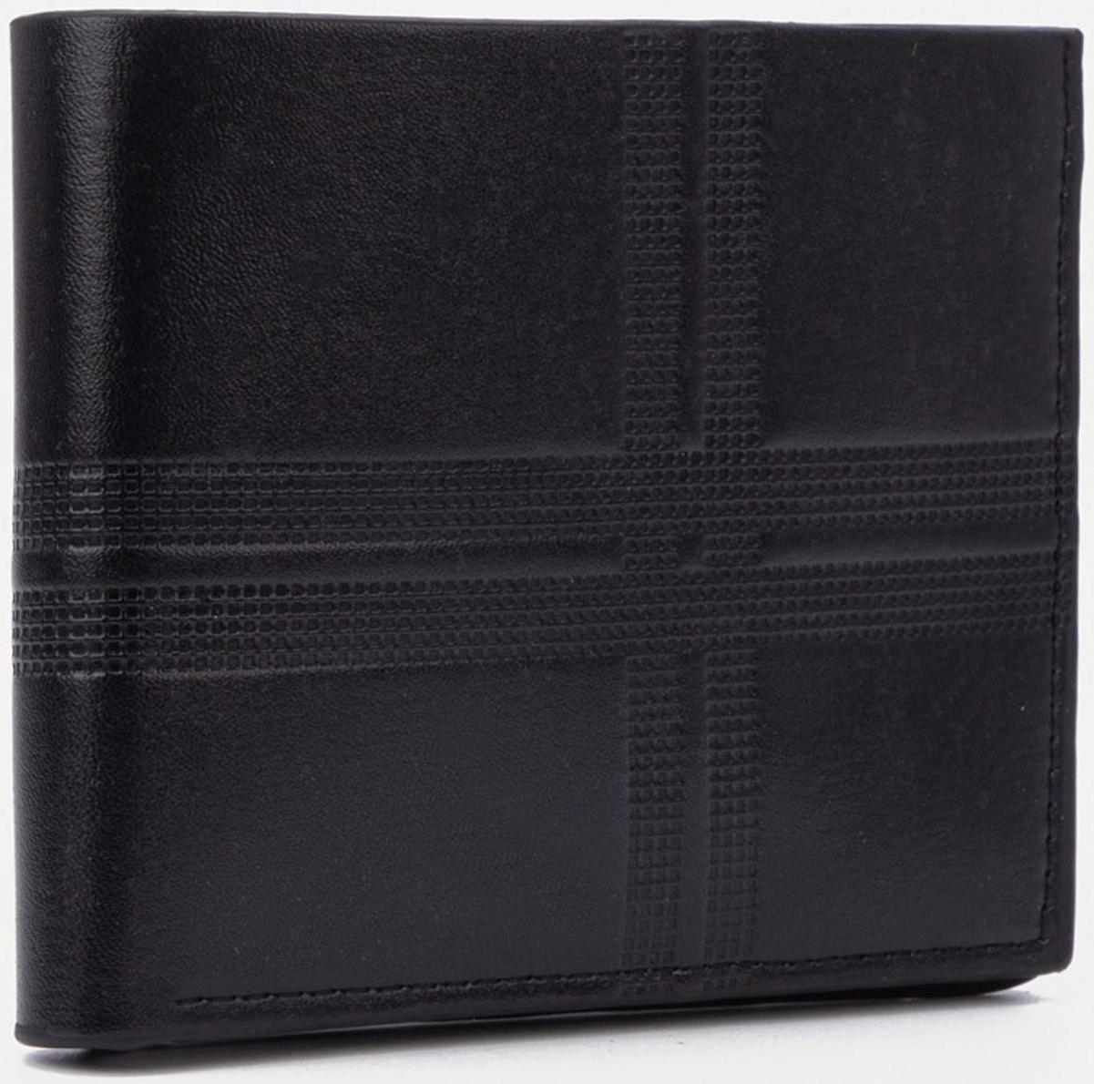 Портмоне без застёжки, для купюр, для карт, цвет чёрный