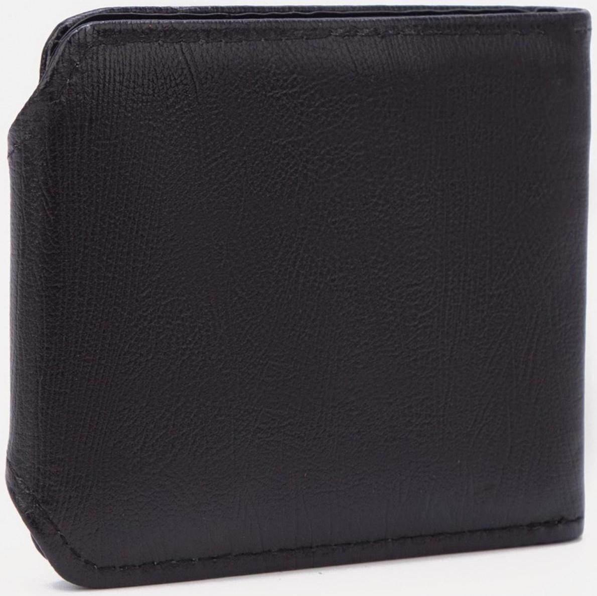 Портмоне на кнопке, цвет чёрный