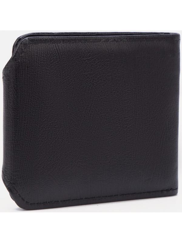 Портмоне на кнопке, цвет чёрный