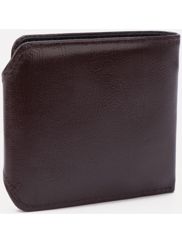 Портмоне на кнопке, цвет коричневый