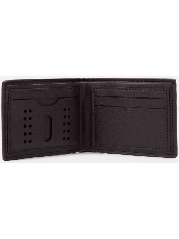 Портмоне без застёжки, для купюр, для карт, цвет коричневый