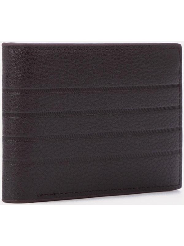 Портмоне без застёжки, для купюр, для карт, цвет коричневый