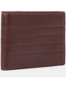 Портмоне без застёжки, для купюр, для карт, цвет коричневый