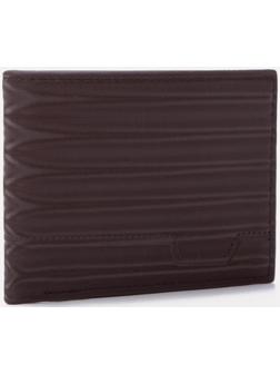 Портмоне без застёжки, для купюр, для карт, цвет коричневый