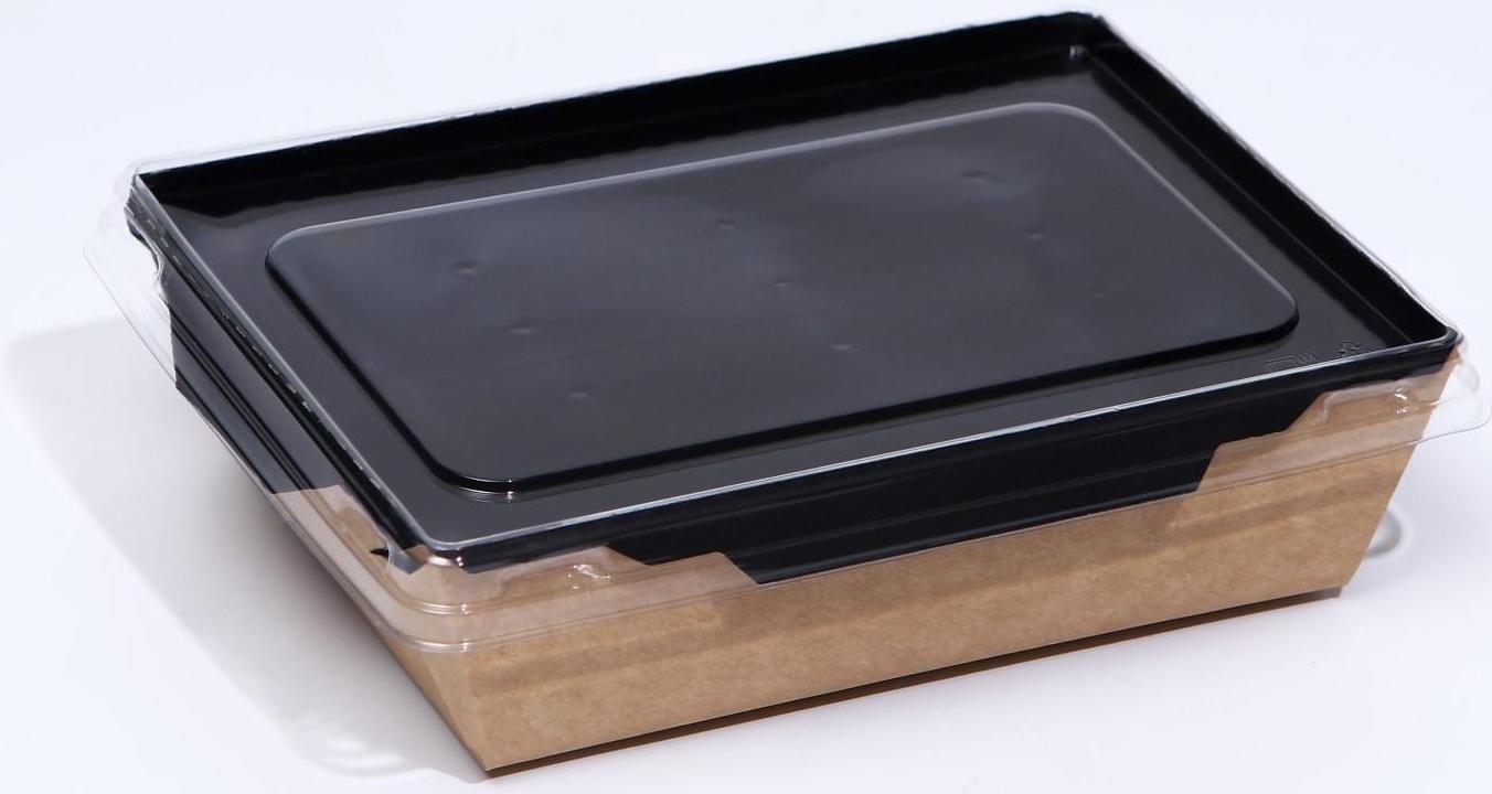 Контейнер с прозрачной крышкой, 0,5 л, 12 х 16 х 4,5 см