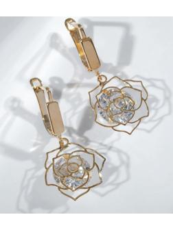 Серьги со стразами 