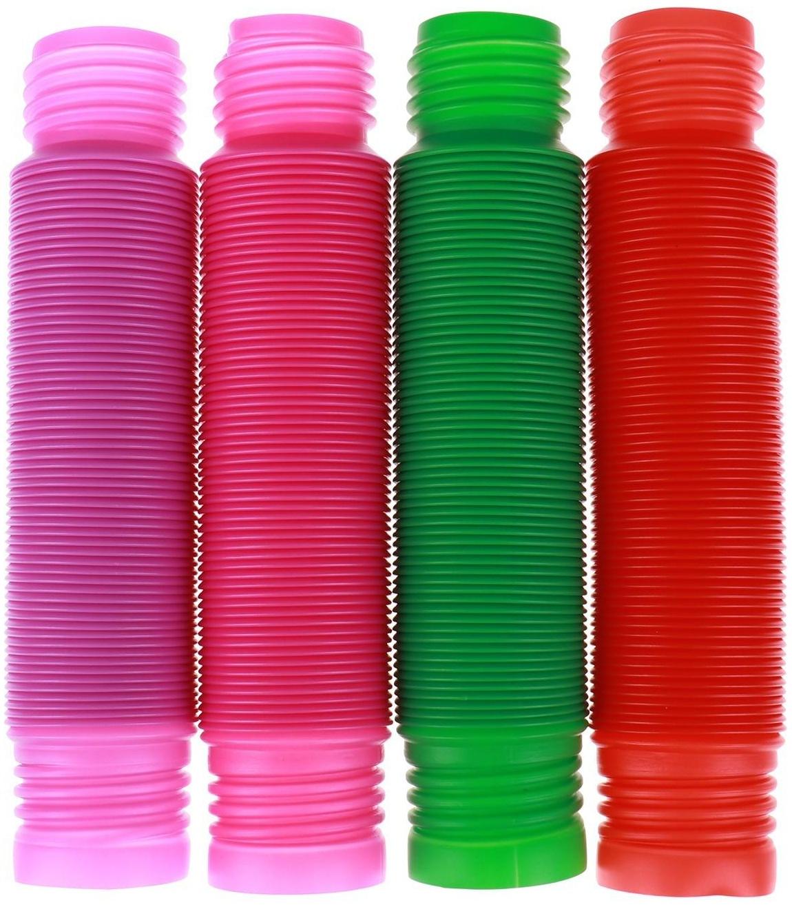 Игрушка-антистресс Pop Tubes, набор 4 шт., цвета МИКС