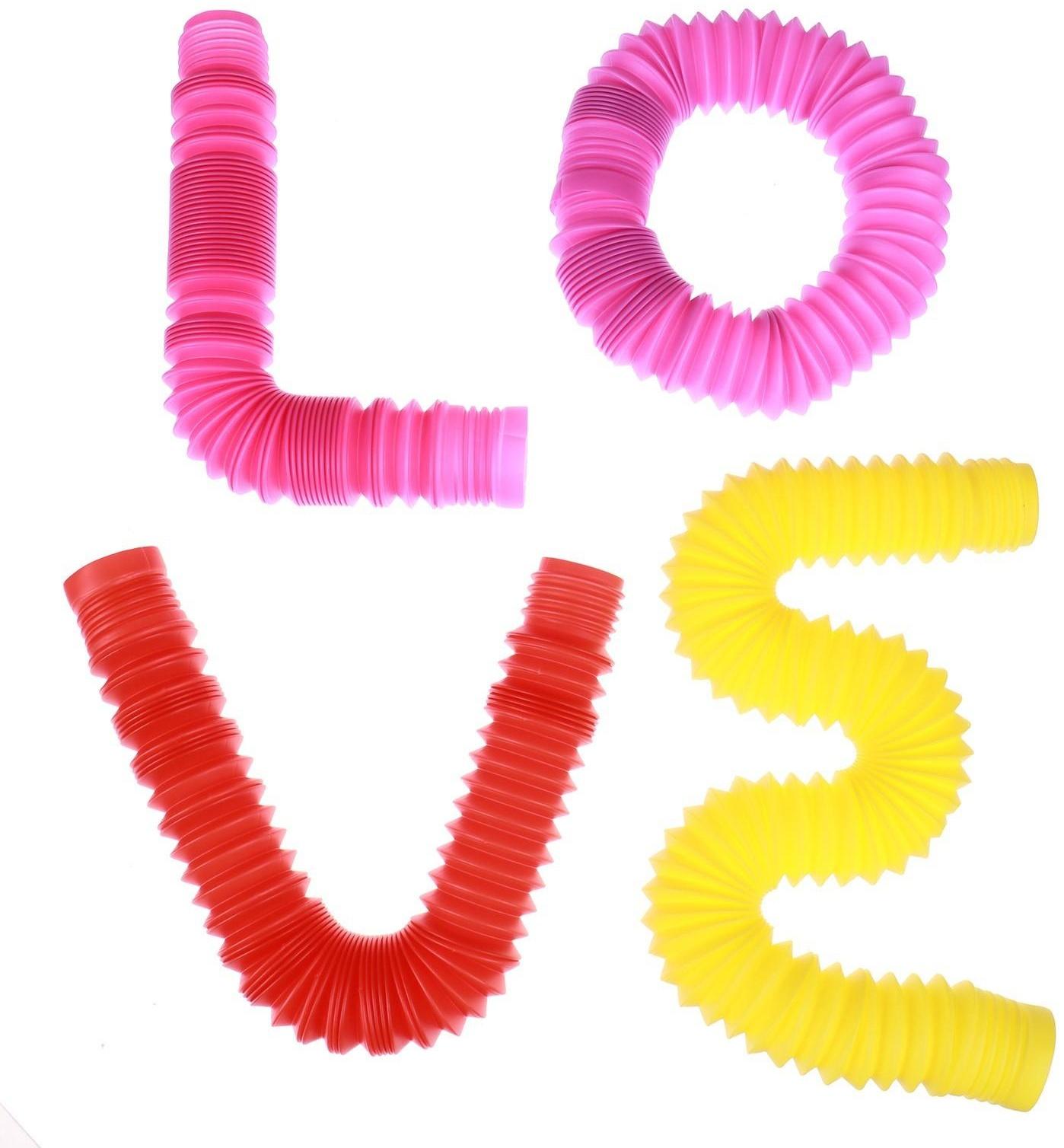 Игрушка-антистресс Pop Tubes, набор 4 шт., цвета МИКС