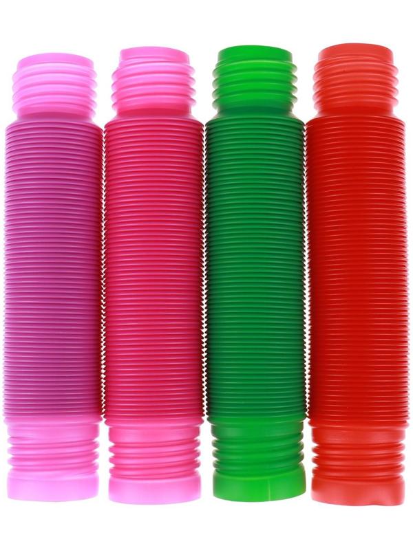 Игрушка-антистресс Pop Tubes, набор 4 шт., цвета МИКС