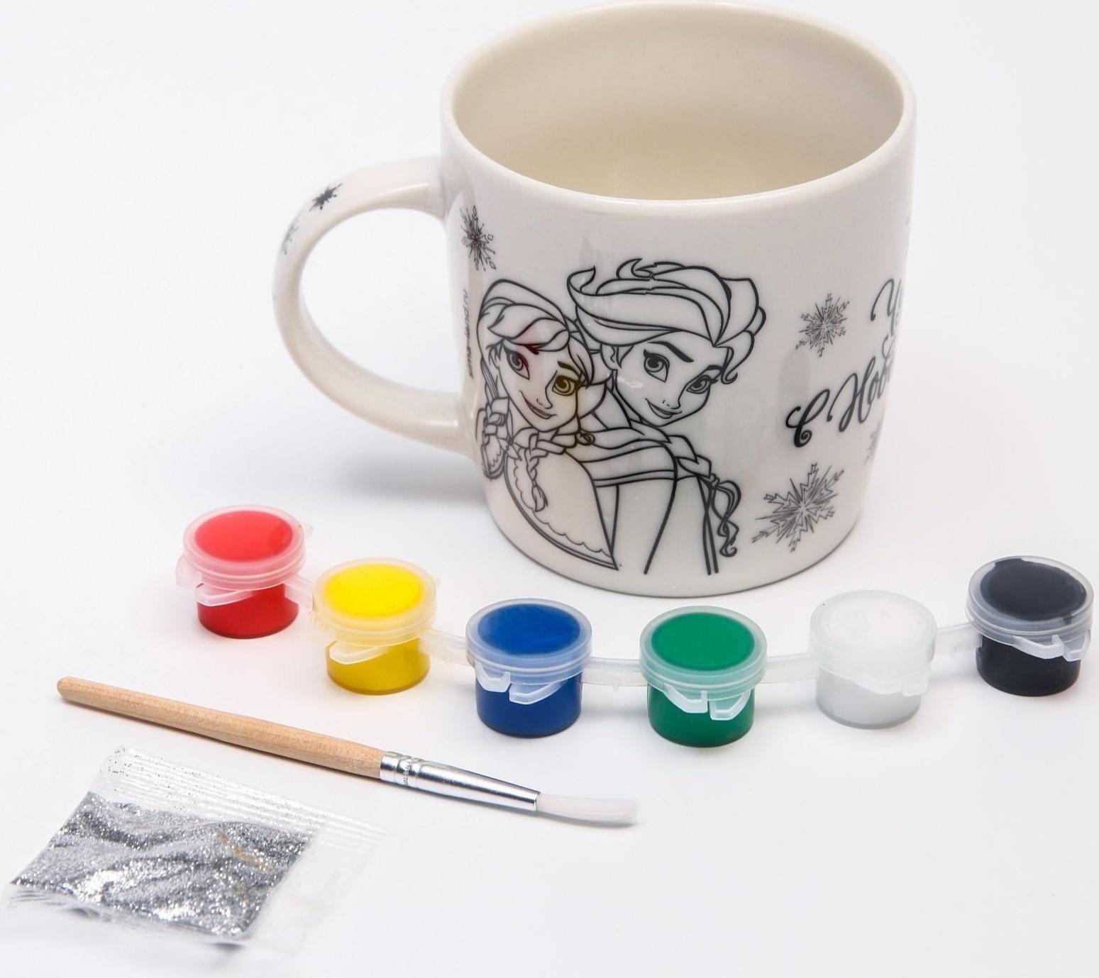 Набор кружка под раскраску 