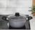Кастрюля «Марбл», 2 л, пластиковые ручки, стеклянная крышка, антипригарное покрытие, цвет серый