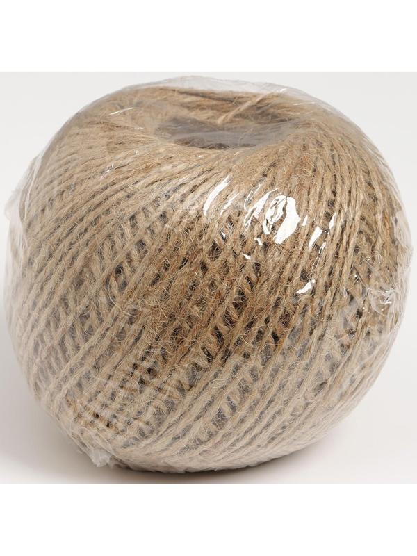 Шпагат джутовый Доляна, двухниточный, 1,12 текс, 200 м