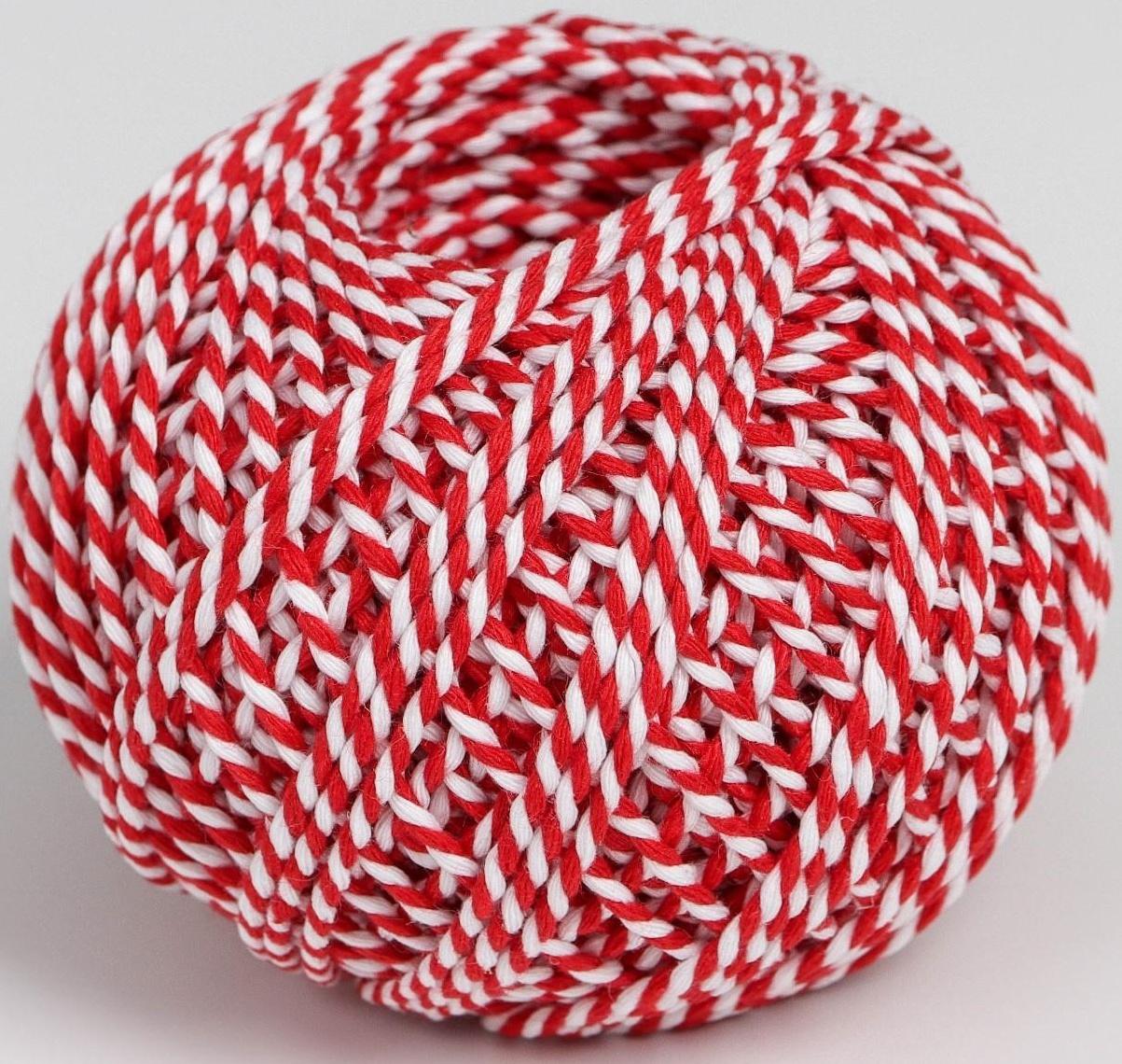 Шпагат хлопчатобумажный, 60 м, цвет МИКС