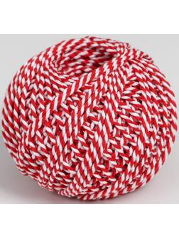 Шпагат хлопчатобумажный, 60 м, цвет МИКС