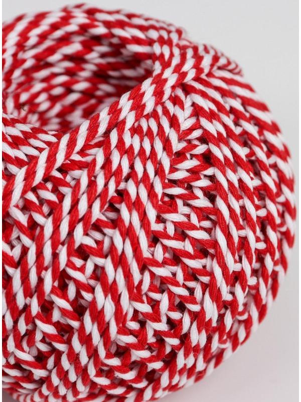 Шпагат хлопчатобумажный, 60 м, цвет МИКС