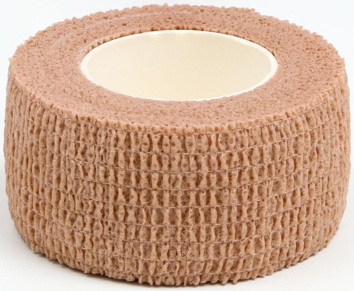 Бинт самофиксирующийся с горькой пропиткой, 2,5 см х 4,5 м, светло-коричневый