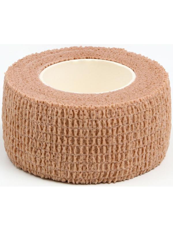 Бинт самофиксирующийся с горькой пропиткой, 2,5 см х 4,5 м, светло-коричневый