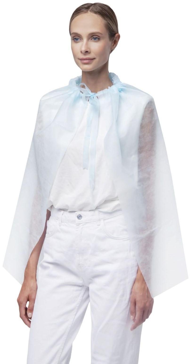 Накидка для пациента 110x70 см 25 гр/м2 голубая