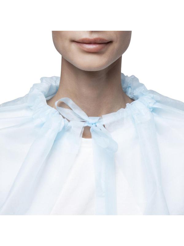 Накидка для пациента 110x70 см 25 гр/м2 голубая