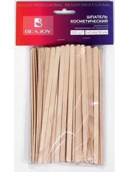Шпатель деревянный BEAJOY, косметический, нестерильный, 140*6*1,8, 100 шт.